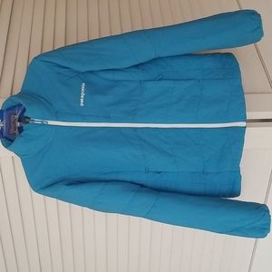 Patagonia Sky Blue Down Sweater Full Zip Jacket